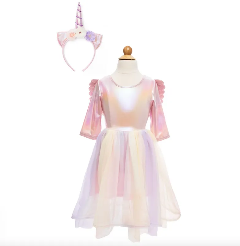 Alicorn Dress with Wings & Headband 3/4