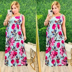 All In My Garden Maxi Dress With Pockets