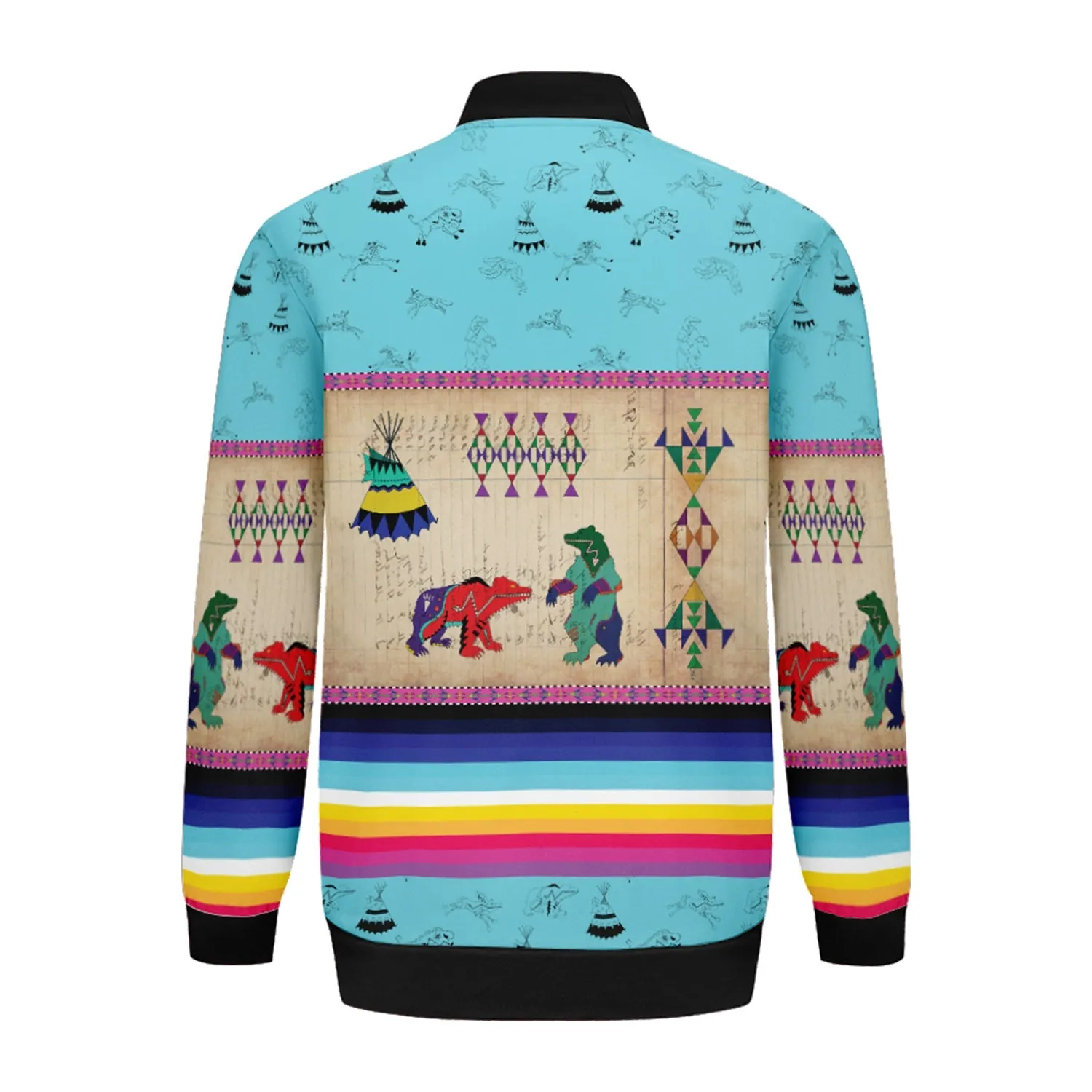Bear Ledger Sky Zippered Collared Lightweight Jacket