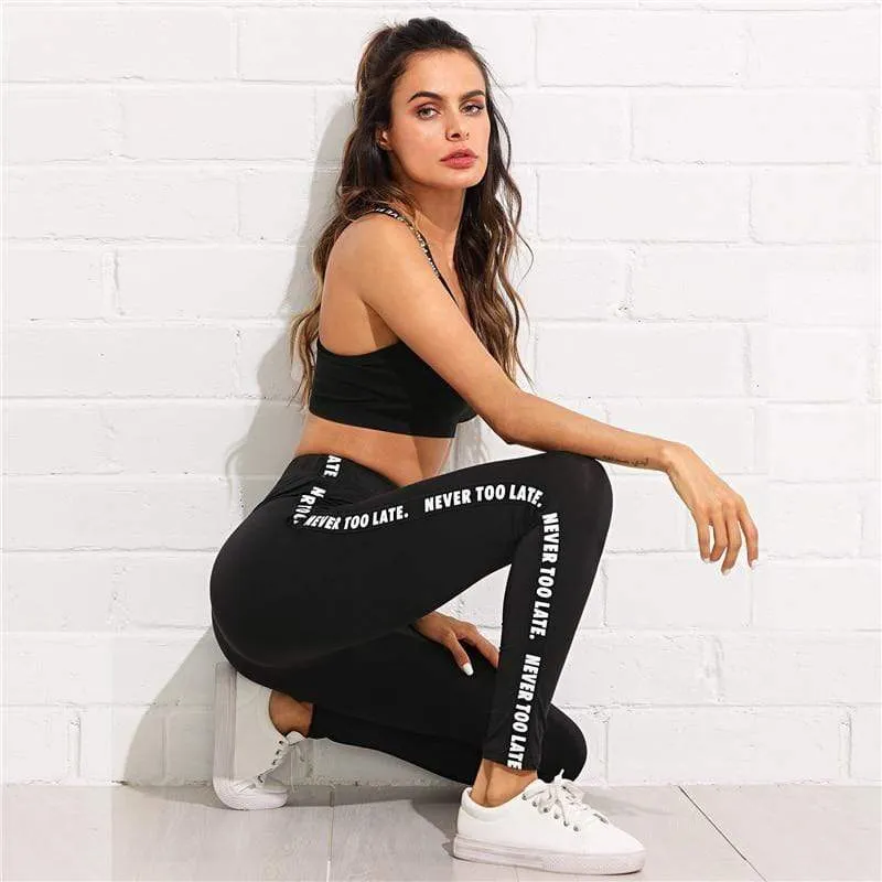 Black Slim Workout Leggings