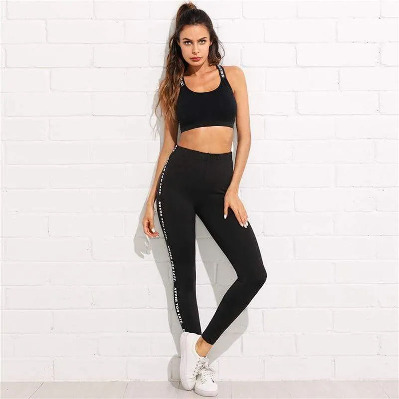 Black Slim Workout Leggings