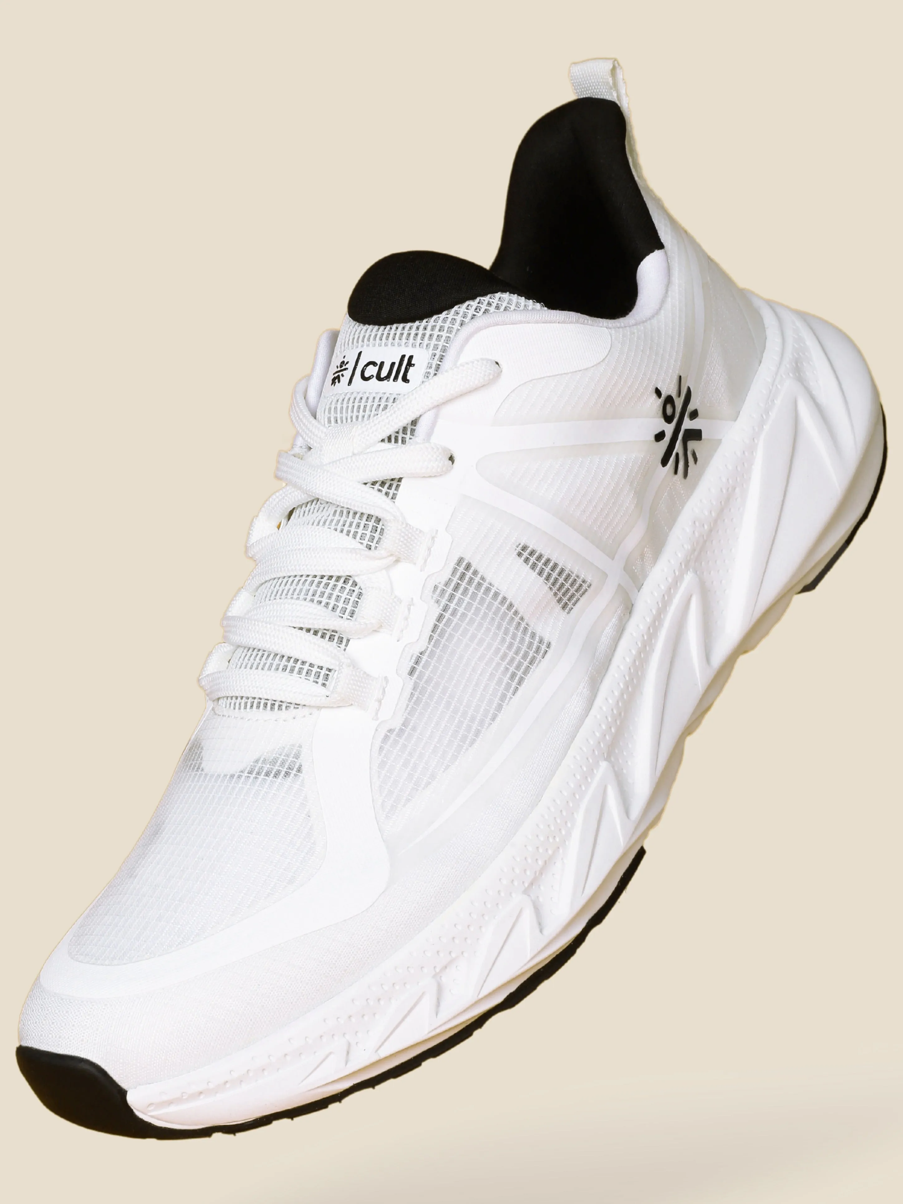 Cult Men's Traverse Running Shoes - Off White
