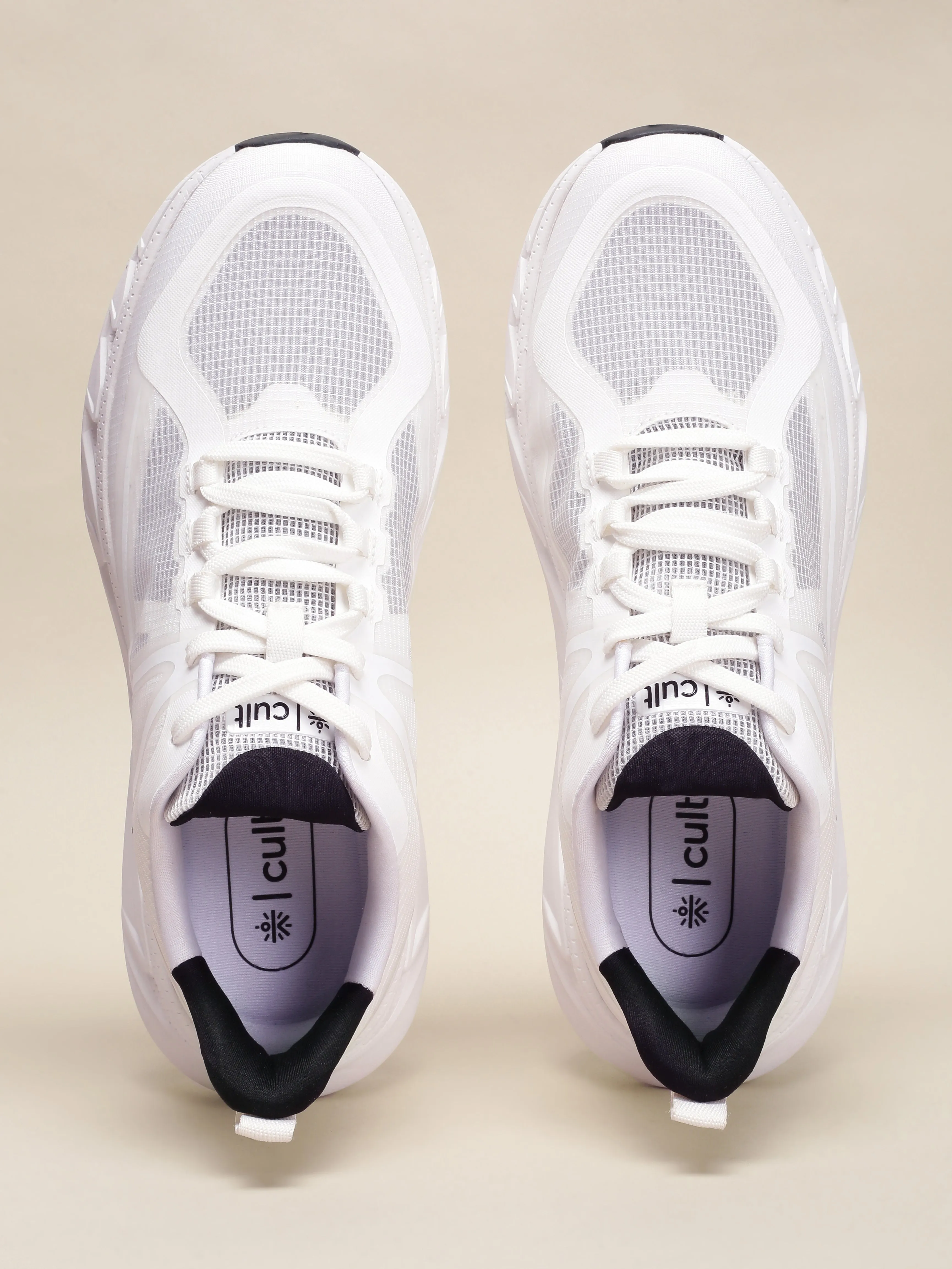 Cult Men's Traverse Running Shoes - Off White