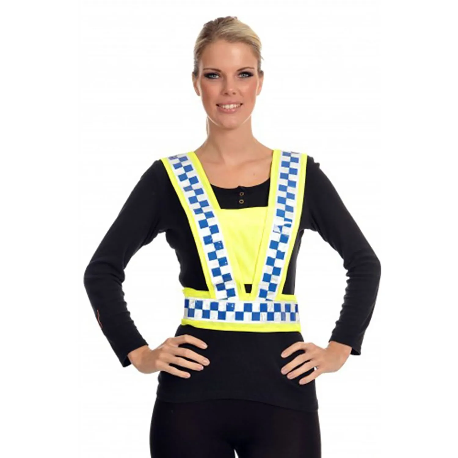 Equisafety Polite Hi-Vis Adjustable Body Harness - Adult