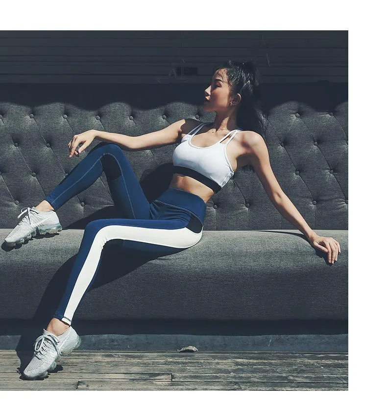 European and American high waist yoga pants women new women's yoga fitness pants running outdoor sports pants