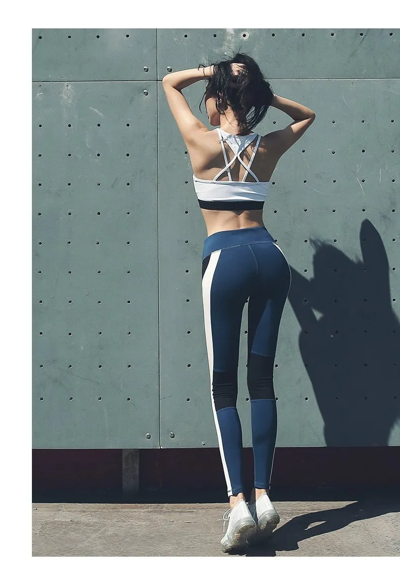 European and American high waist yoga pants women new women's yoga fitness pants running outdoor sports pants
