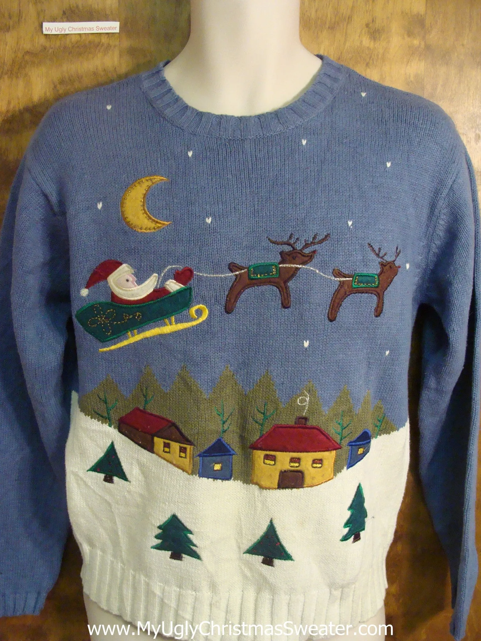Flying Santa Bad Christmas Sweater