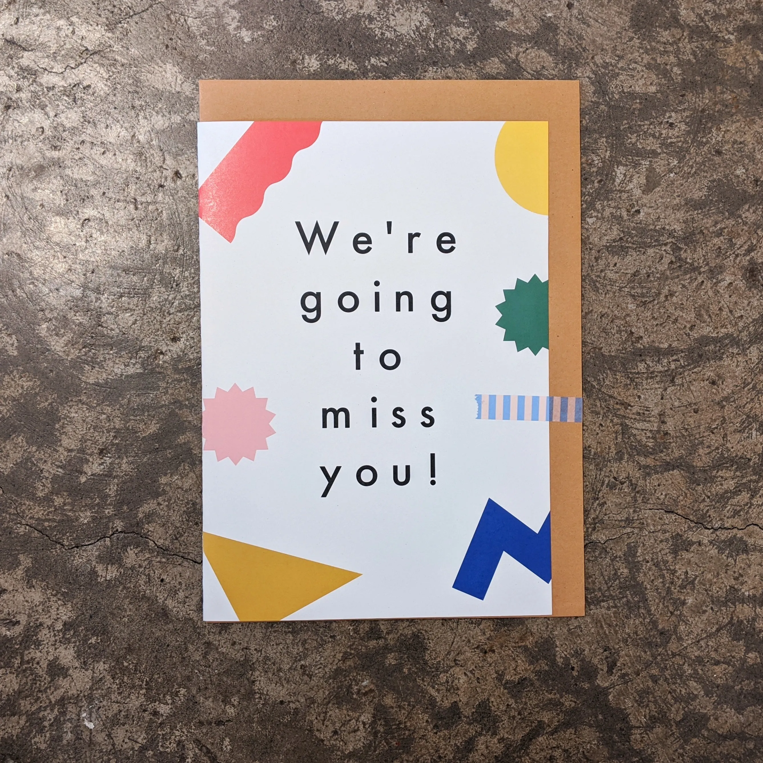 Giant Card - We're Going to Miss You
