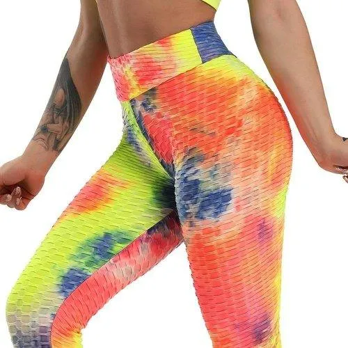 High Waist Multi-Color Yoga Pants