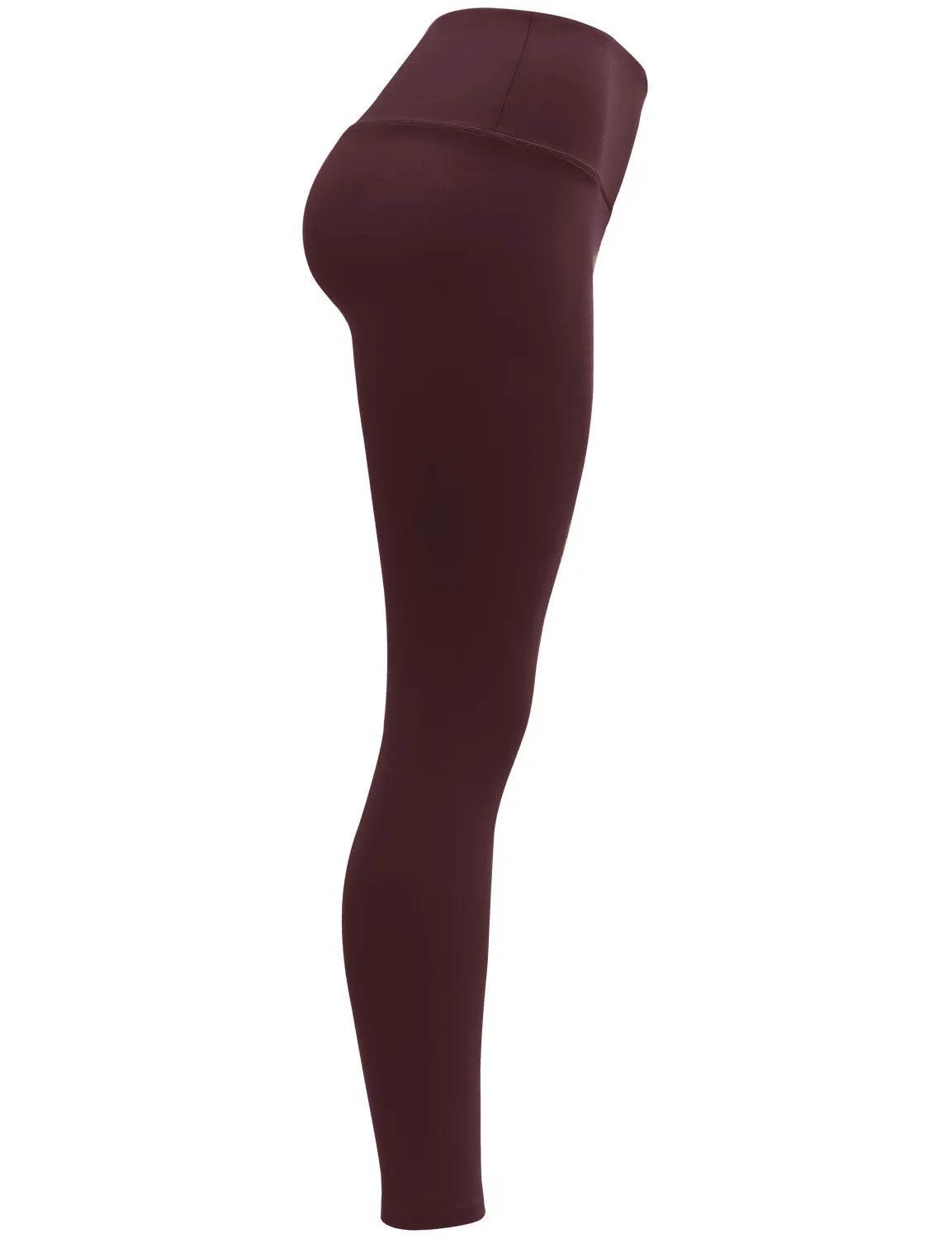 High Waist Yoga Pants mahoganymaroon_yoga