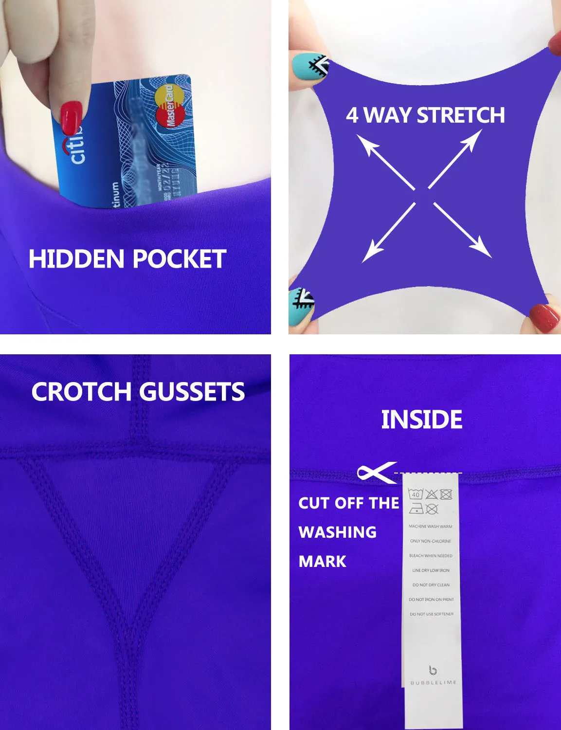 High Waist Yoga Pants violet_yoga