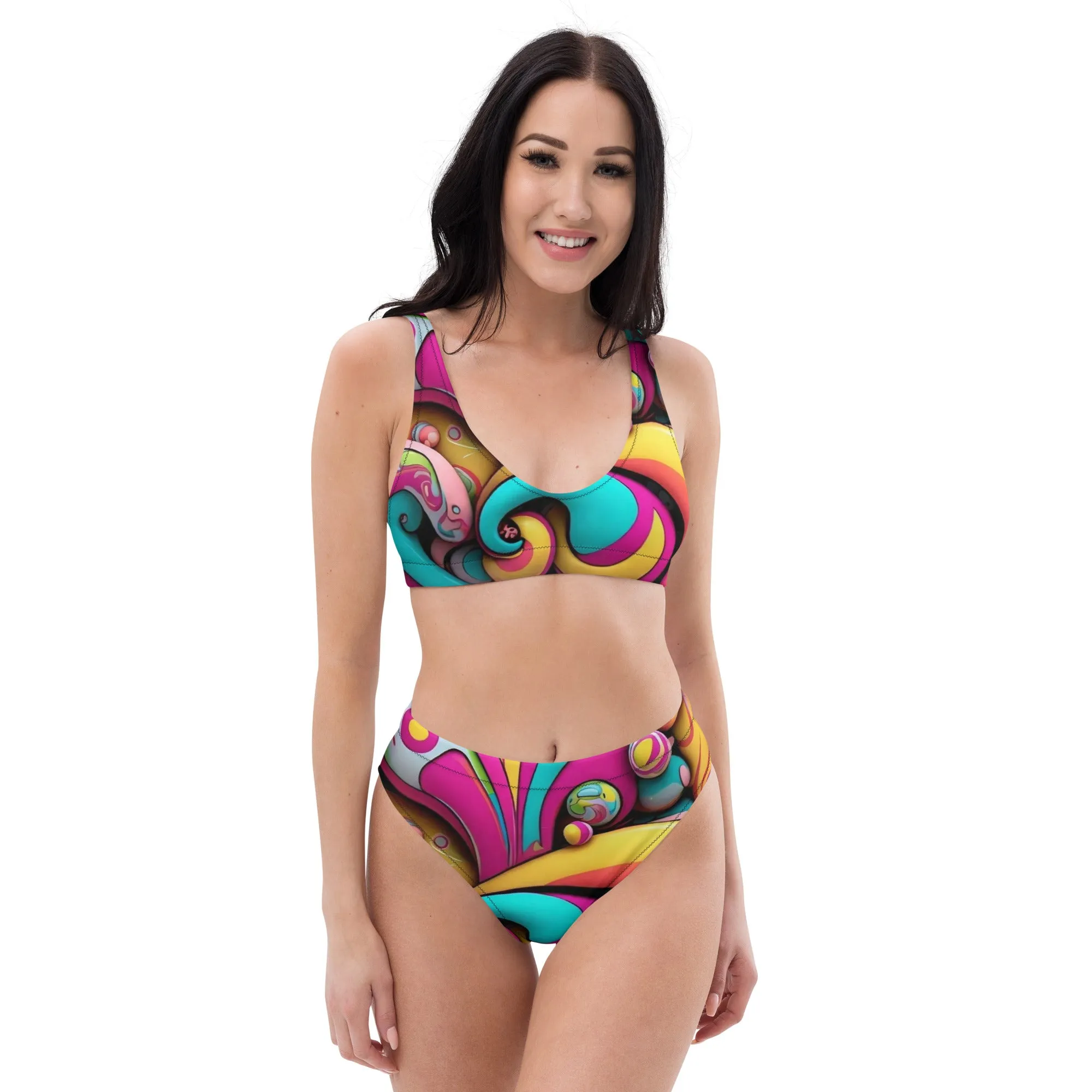High waisted bikini sets