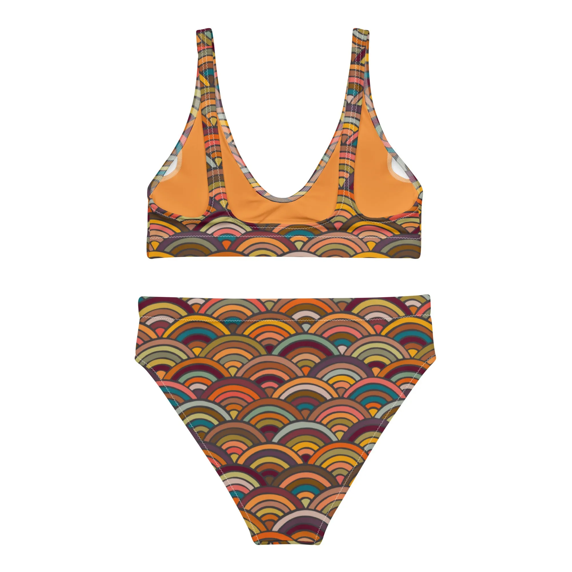 High Waisted Bikini Womens (Glamourange Luxury Bikini High Waisted - 0092 Patterns Model)