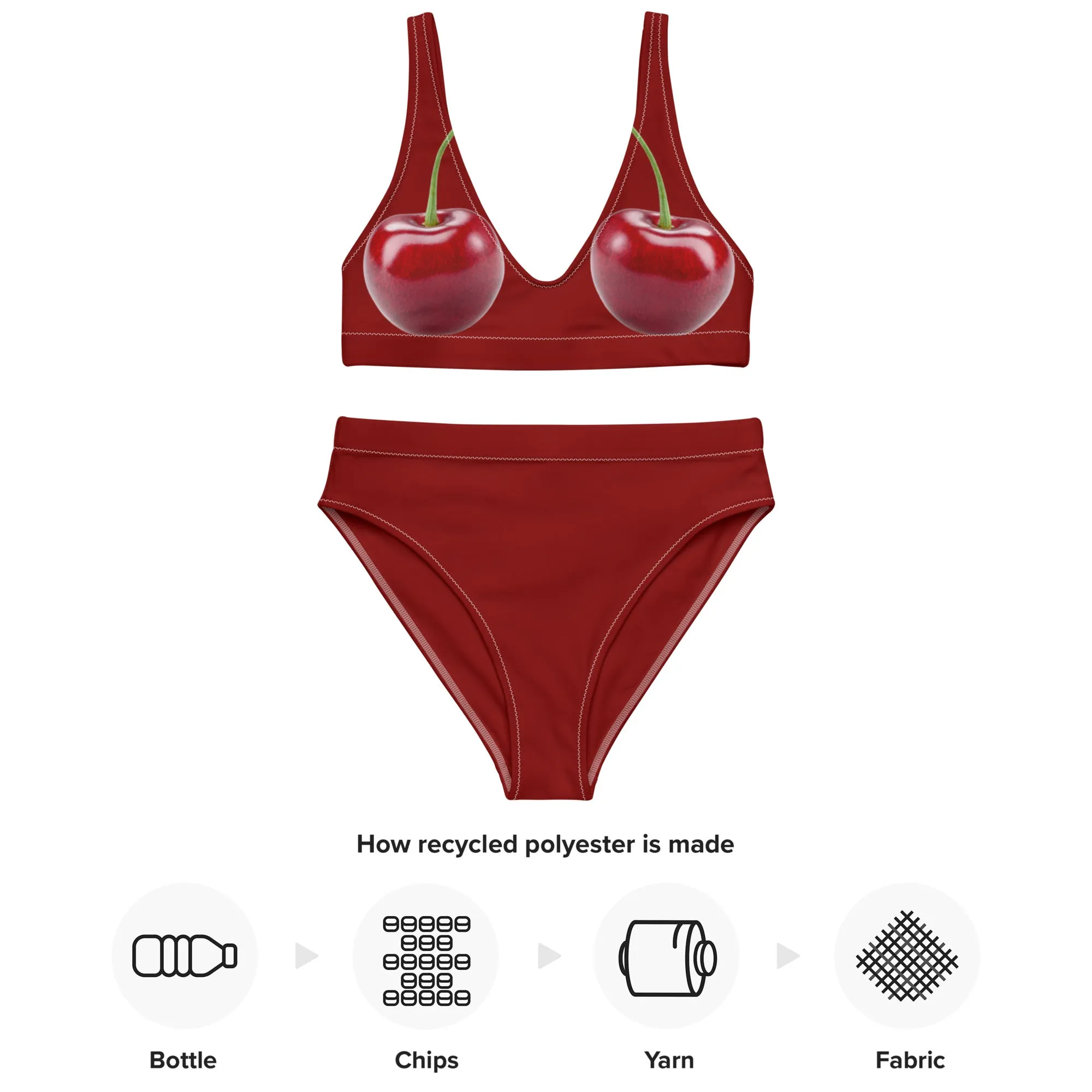 High Waisted Bikini Womens (Glamourange Luxury Bikini High Waisted - 0094 Patterns Model)