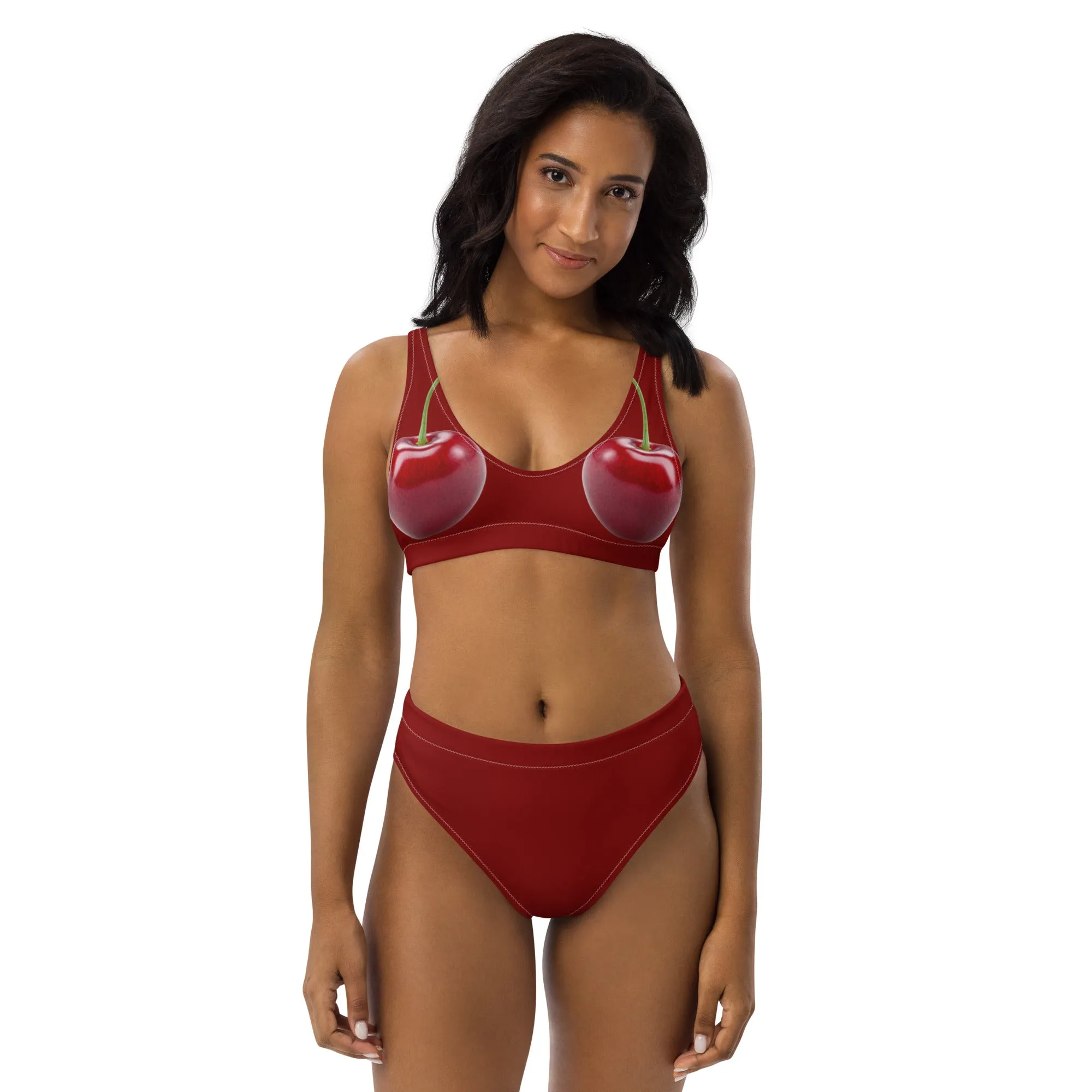 High Waisted Bikini Womens (Glamourange Luxury Bikini High Waisted - 0094 Patterns Model)