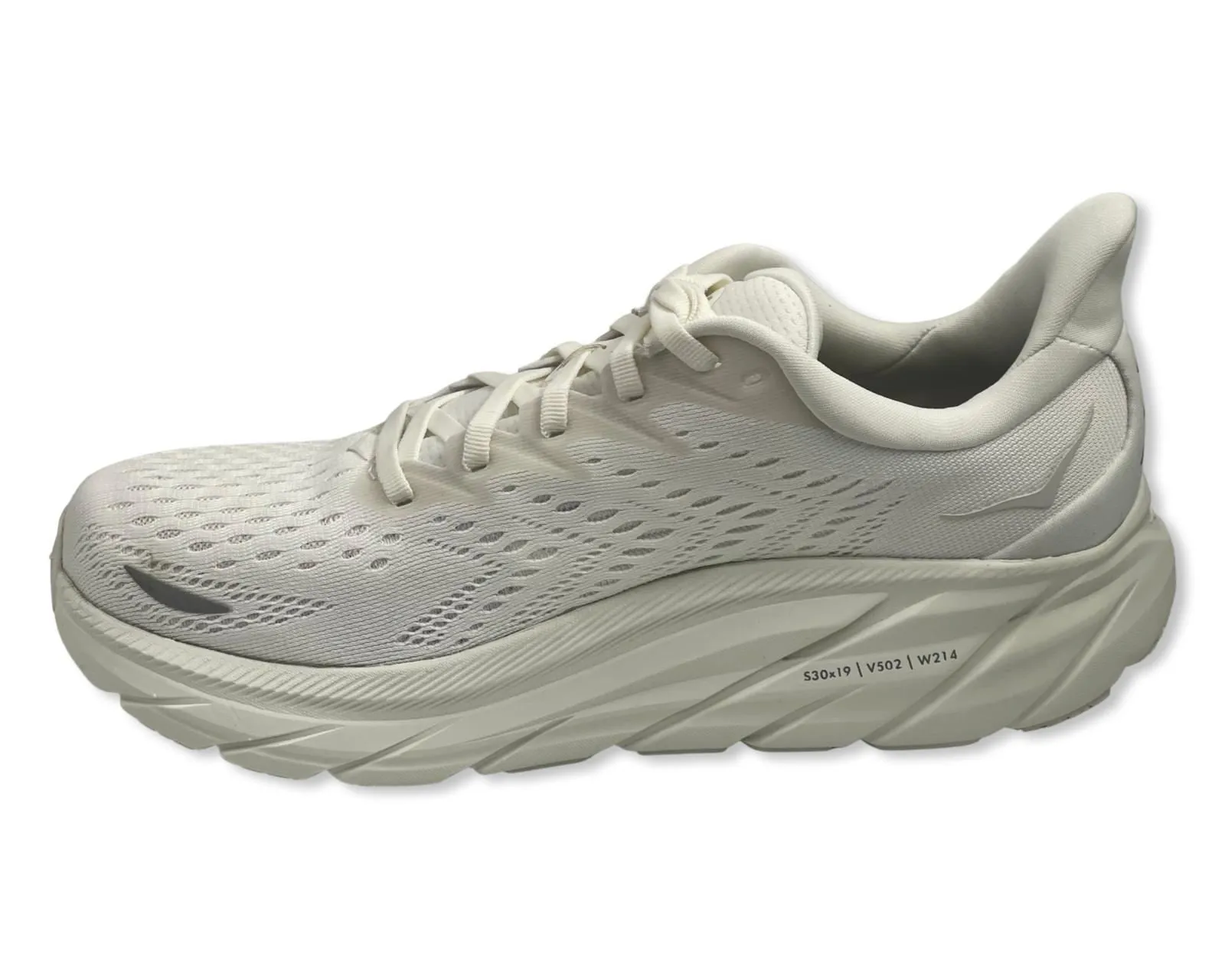 HOKA Clifton 8 Wide Runing Shoes For Women's In Pearl White