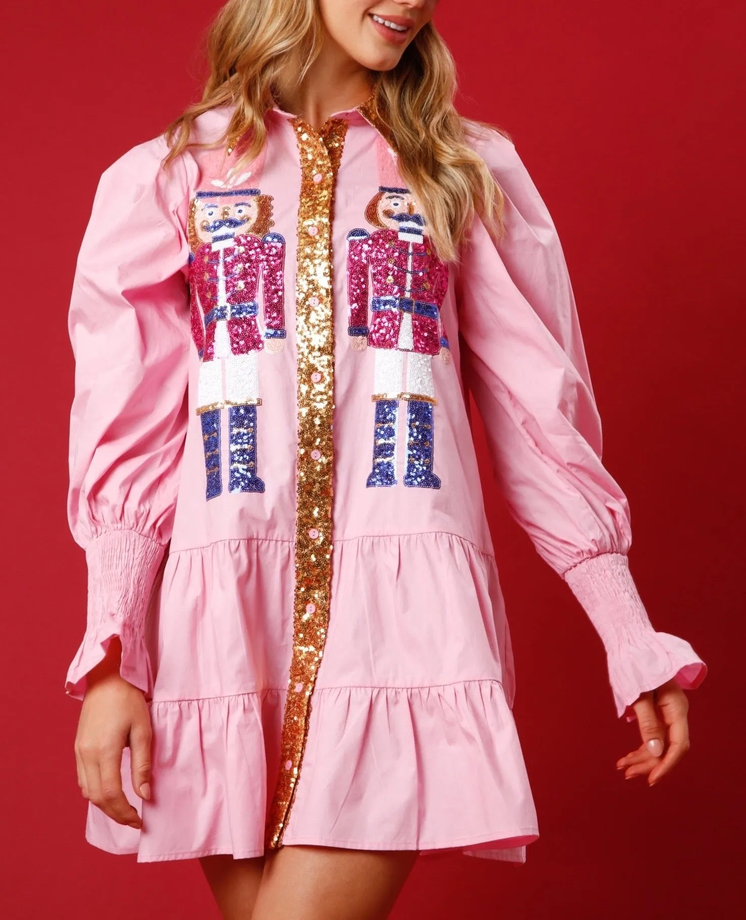 Holiday Nutcracker Dress Pink