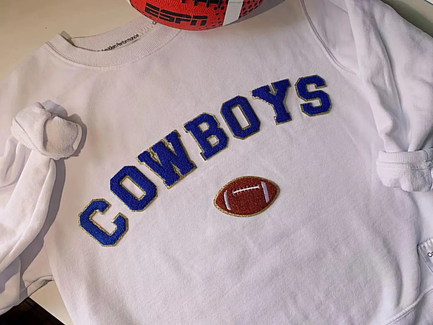 Iron-On Chenille Football Patches