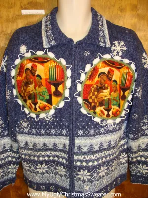 Kwanzaa Themed Nordic Ugly Christmas Sweater