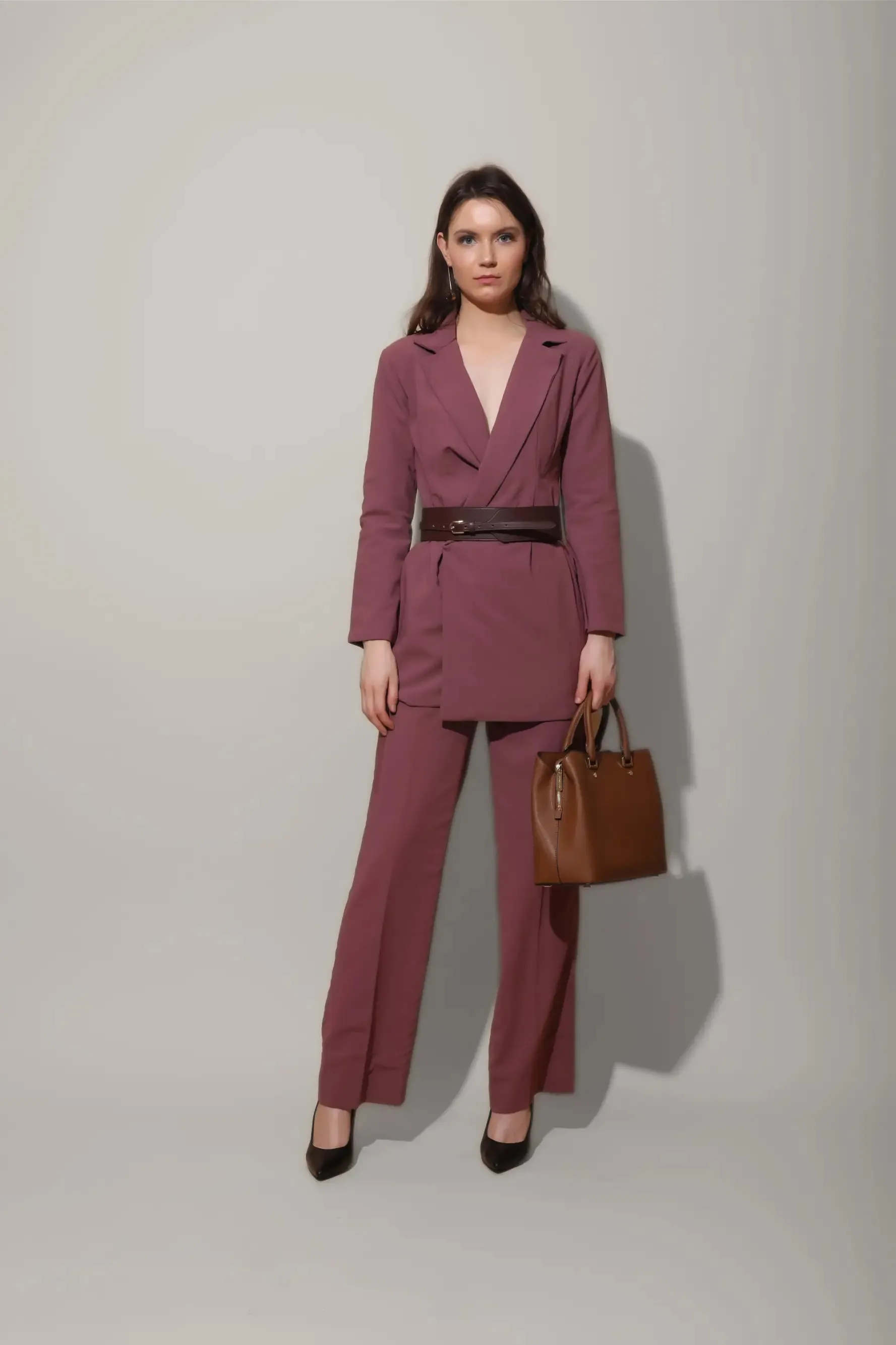 Mauve Blazer Dress