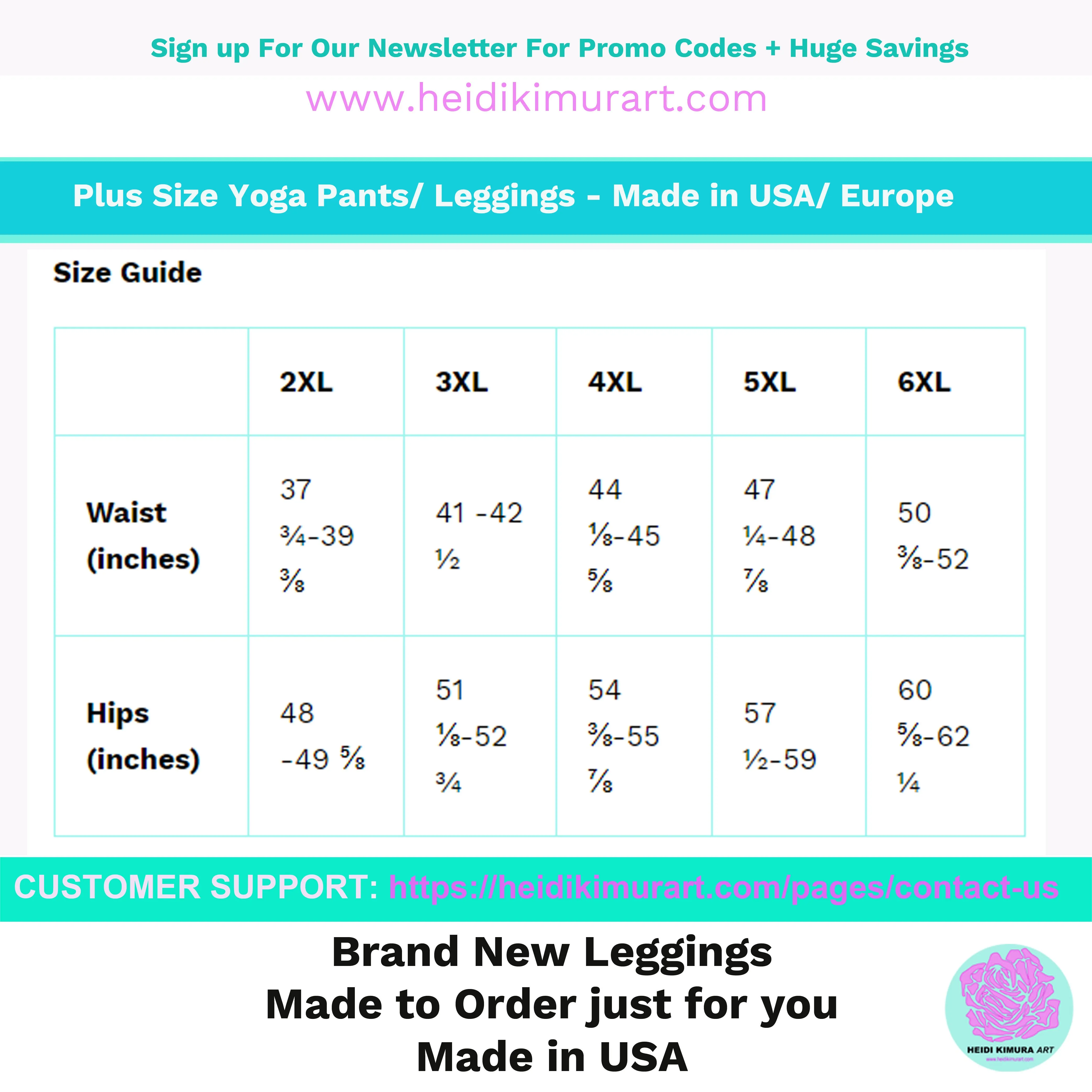 Purple Floral Plus Size Leggings, Abstract Flower Women's Long Yoga Tights-Made in USA/EU