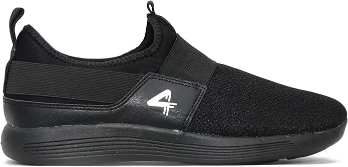 Quive Black Walking and Running Trainers Unisex