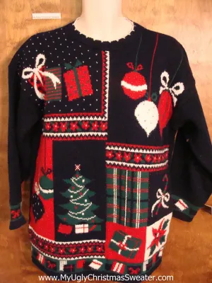 Retro 80s Acrylic Mess Ugly Christmas Jumper Pullover