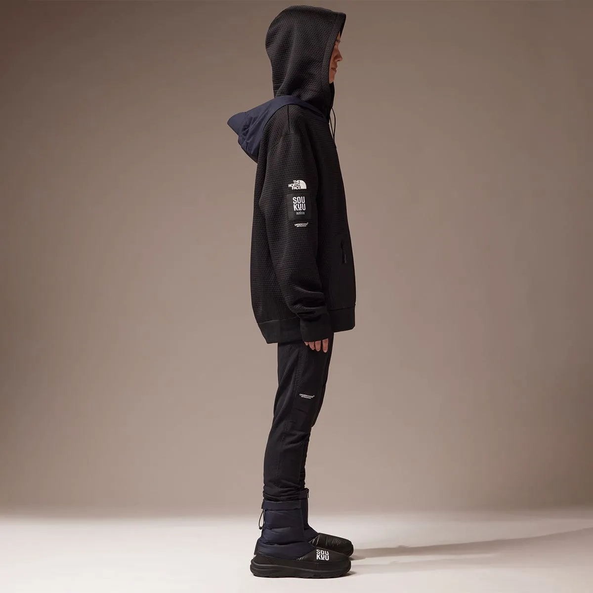 SOUKUU BY THE NORTH FACE X UNDERCOVER PROJECT U DOTKNIT DOUBLE HOODIE