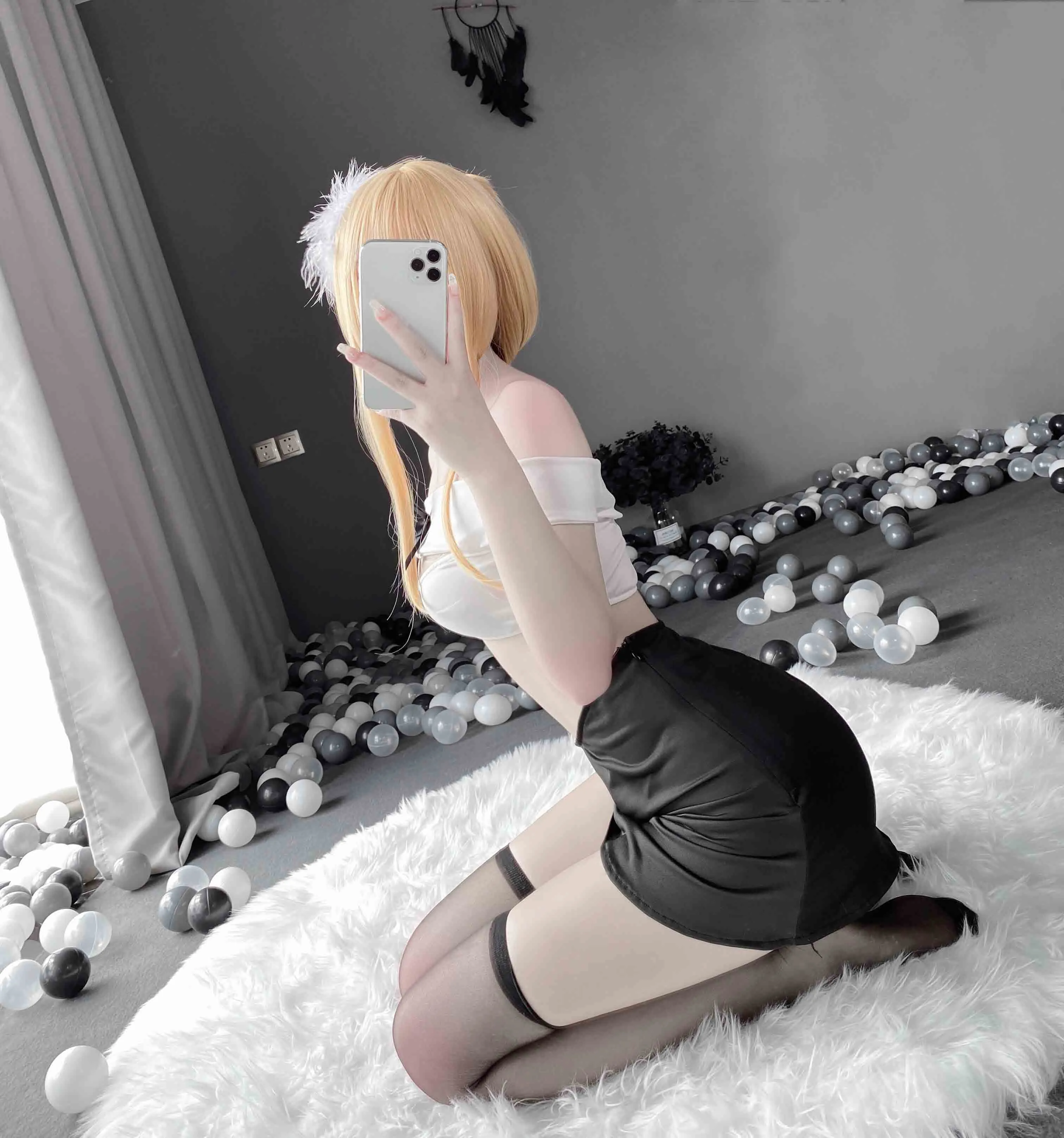 T-2470 Office Romance Off-the-shoulder secretary uniform