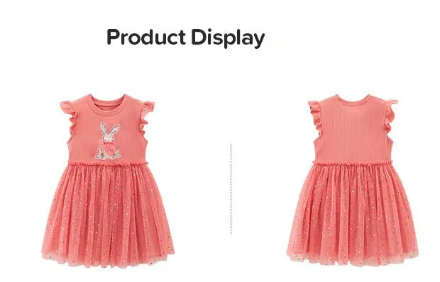 Toddler/Kid Girl's Sleeveless Lovely Bunny Design Dress
