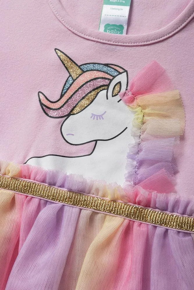 Unicorn Party Dress Pink