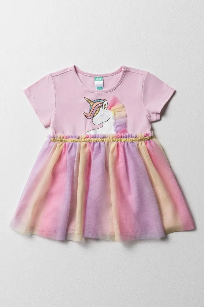 Unicorn Party Dress Pink