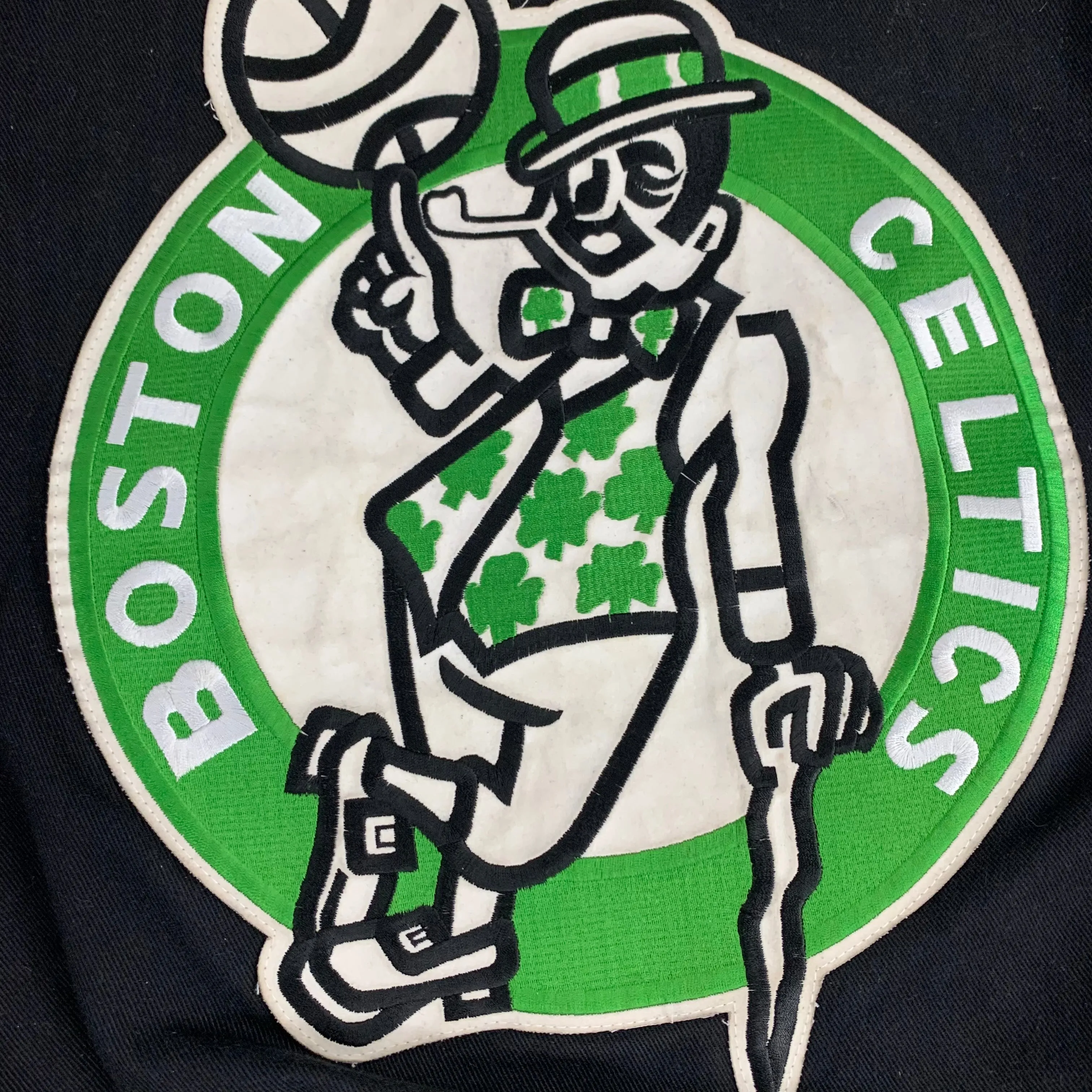 Vintage Boston Celtics "Jeff Hamilton" NBA Leather Jacket