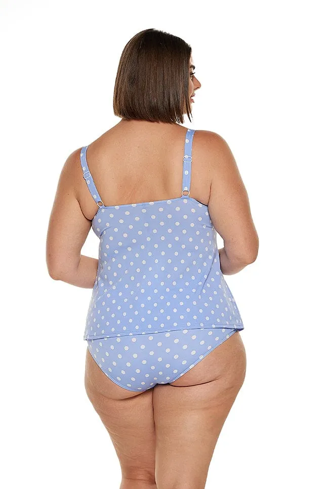Vintage Dots Chlorine Resistant High Waisted Bikini Bottoms