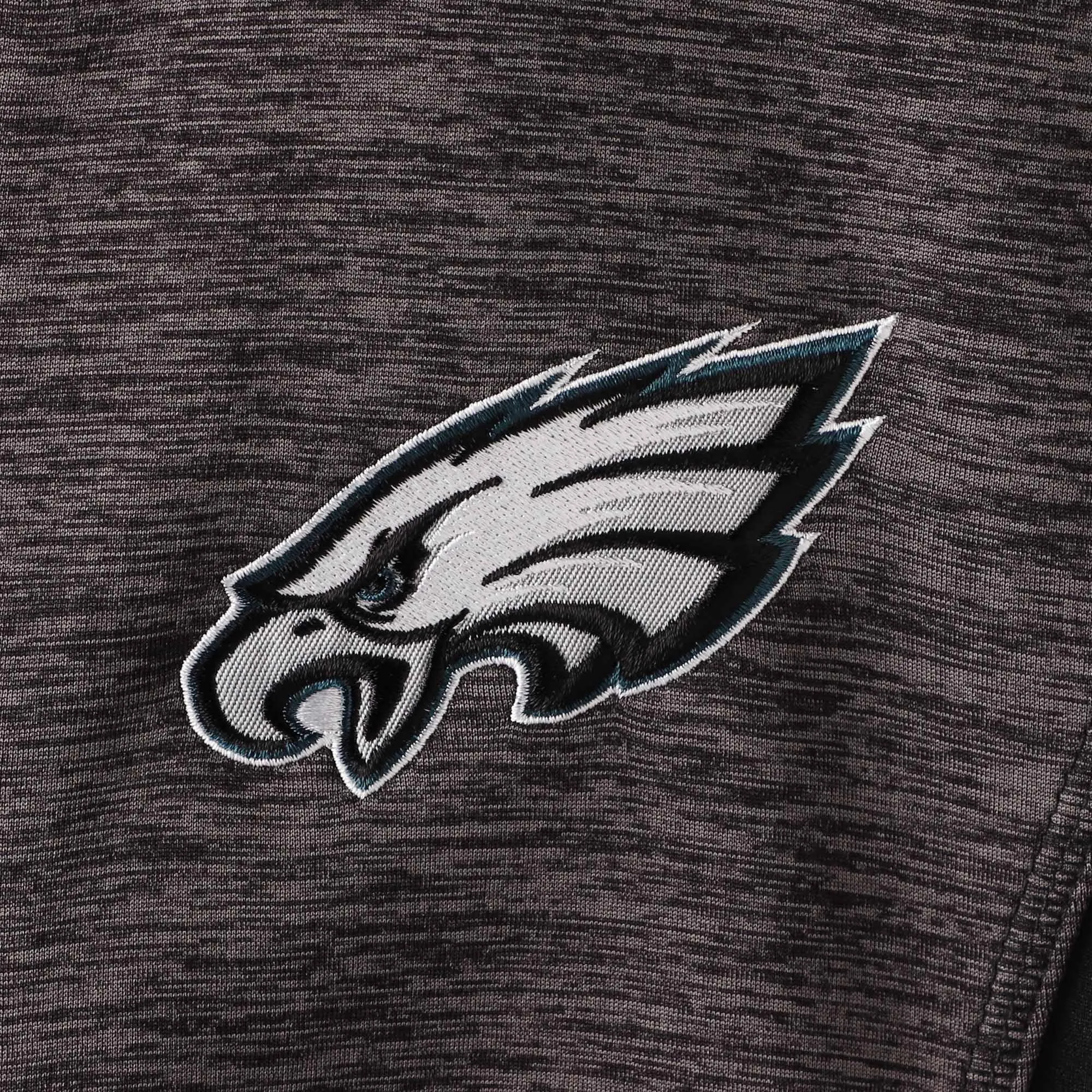 Women's G-III Sports by Carl Banks Black Philadelphia Eagles Space Dye Full-Zip Jacket